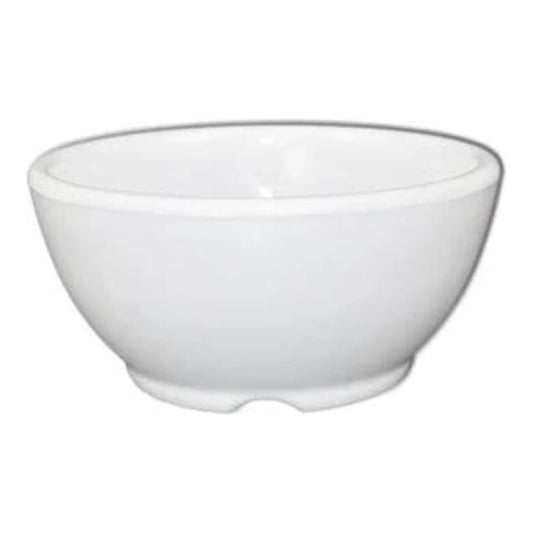 Thunder Group Soup Bowl 12/Pcs will definitely add aesthetic appeal to your meal service. It is compact and capacious. A deep structure will keep hot liquids inside and prevent spills. It is especially good if there are young children among the regulars of your establishment. They eat slowly, and such bowl prevents fast cooling of your soups. Manufactured from melamine, this bowl is extremely durable and will not get scratched from frequent use. Non-toxic, NSF approved. Commercial dishwasher safe. 