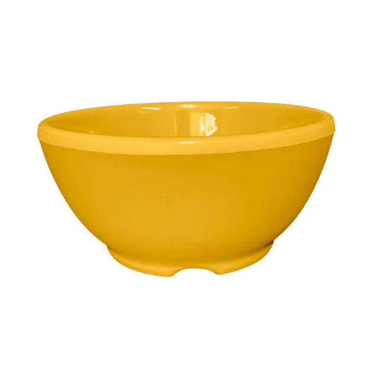 Thunder Group Soup Bowl 12/Pcs will definitely add aesthetic appeal to your meal service. It is compact and capacious. A deep structure will keep hot liquids inside and prevent spills. It is especially good if there are young children among the regulars of your establishment. They eat slowly, and such bowl prevents fast cooling of your soups. Manufactured from melamine, this bowl is extremely durable and will not get scratched from frequent use. Non-toxic, NSF approved. Commercial dishwasher safe.