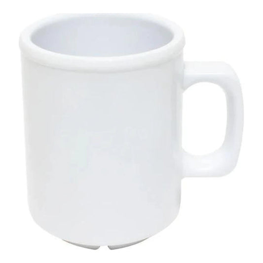 Thunder Group Mug 12/Pcs is a perfect choice for serving hot and cold beverages like coffee, tea, and other drinks. It can withstand high temperatures and has a convenient handle. Made of durable melamine this mug may be an alternative to disposable drinkware in your cafe. It is stain- and scratch-resistant, easy to wash in a dishwasher. This 8 Oz mug is made for active daily wear. An affordable addition to any coffee shop or food service establishment.