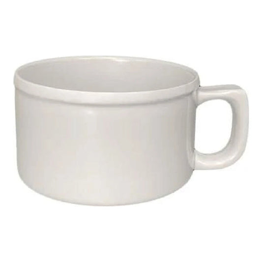 Thunder Group Soup Mug 12/Pcs will prevent any spills thanks to its wide flat bottom and convenient handle. Available in a wide variety of colors it can be combined with other melamine tableware from Thunder Group to give a finished look of your servings. Melamine provides superior scratch and stain resistant properties. It is hard to break and easy to clean. This soup mug is NSF listed, safe for temperatures up to 212°F. Dishwasher safe but not made for use in a microwave.