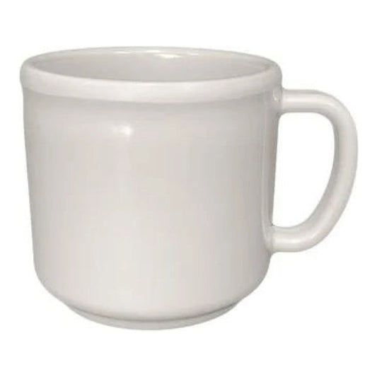 Thunder Group Mug 12/Pcs has a convenient handle and a wide flat stable bottom which ensures its non-slip feature. Perfect choice for serving all kinds of beverages. It can withstand high temperatures and will not get scratched or chipped over time. Melamine is a very durable non-toxic material popular among many establishments. It is NSF approved, stain-resistant and can be placed in the dishwasher for quick cleaning. Not recommended for microwave.