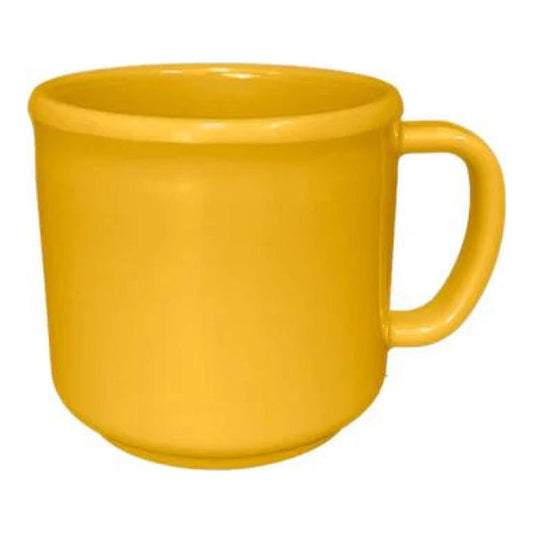 Thunder Group Mug 12/Pcs has a convenient handle and a wide flat stable bottom which ensures its non-slip feature. Perfect choice for serving all kinds of beverages. It can withstand high temperatures and will not get scratched or chipped over time. Melamine is a very durable non-toxic material popular among many establishments. It is NSF approved, stain-resistant and can be placed in the dishwasher for quick cleaning. Not recommended for microwave.