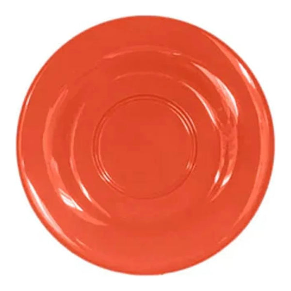 Thunder Group Saucer For CR313/CR5044 12/Pcs will be a perfect match to CR313/CR5044/ML901/ML9011 cups making your table setting complete and more sophisticated. While having 5 1/2 inches diameter this saucer is a perfect match for the 3 1/8 inches melamine mugs. It has a durable break resistant quality and is lighter than any similar-sized ceramic saucer. Each saucer can be easily cleaned in a washing machine. It is non-toxic. Not for use in a microwave.