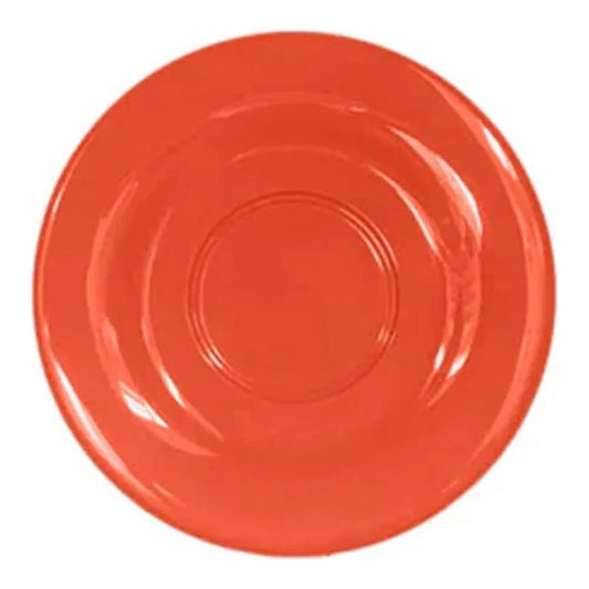 Thunder Group Saucer For CR313/CR5044 12/Pcs will be a perfect match to CR313/CR5044/ML901/ML9011 cups making your table setting complete and more sophisticated. While having 5 1/2 inches diameter this saucer is a perfect match for the 3 1/8 inches melamine mugs. It has a durable break resistant quality and is lighter than any similar-sized ceramic saucer. Each saucer can be easily cleaned in a washing machine. It is non-toxic. Not for use in a microwave.