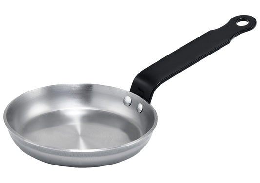 Winco CSPP-4 and CSPP-4E 4-3/4" Polished and Non Stick Carbon Steel (Spain) Blini Pan