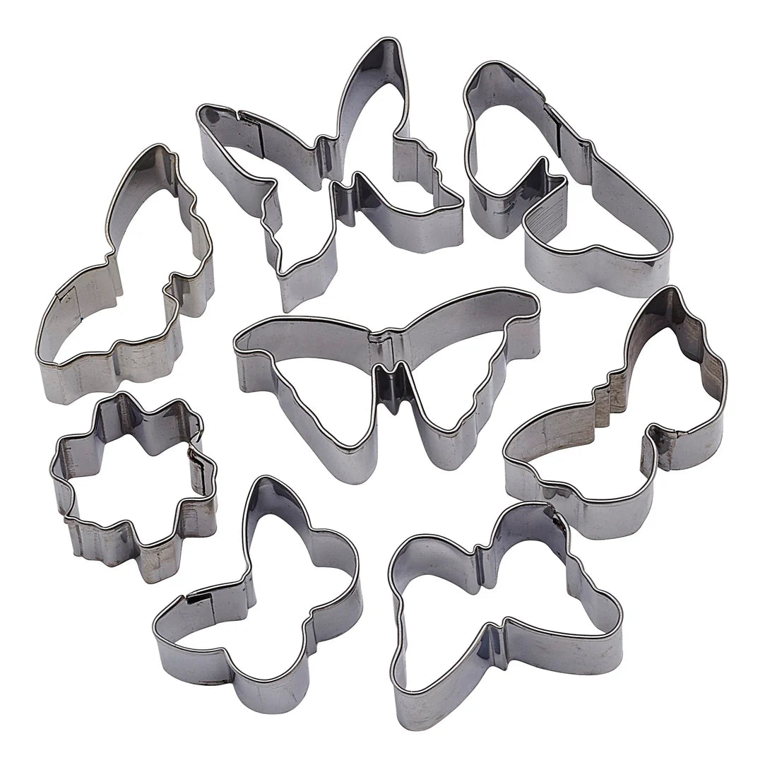 Winco CST-31 to CST-34, 52pc S/S Various Shapes, Cookie Cutter Sets
