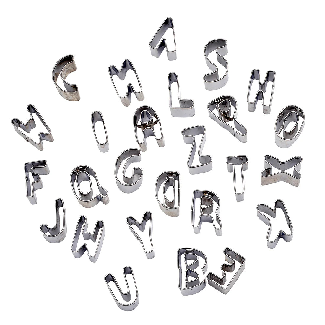Winco CST-31 to CST-34, 52pc S/S Various Shapes, Cookie Cutter Sets