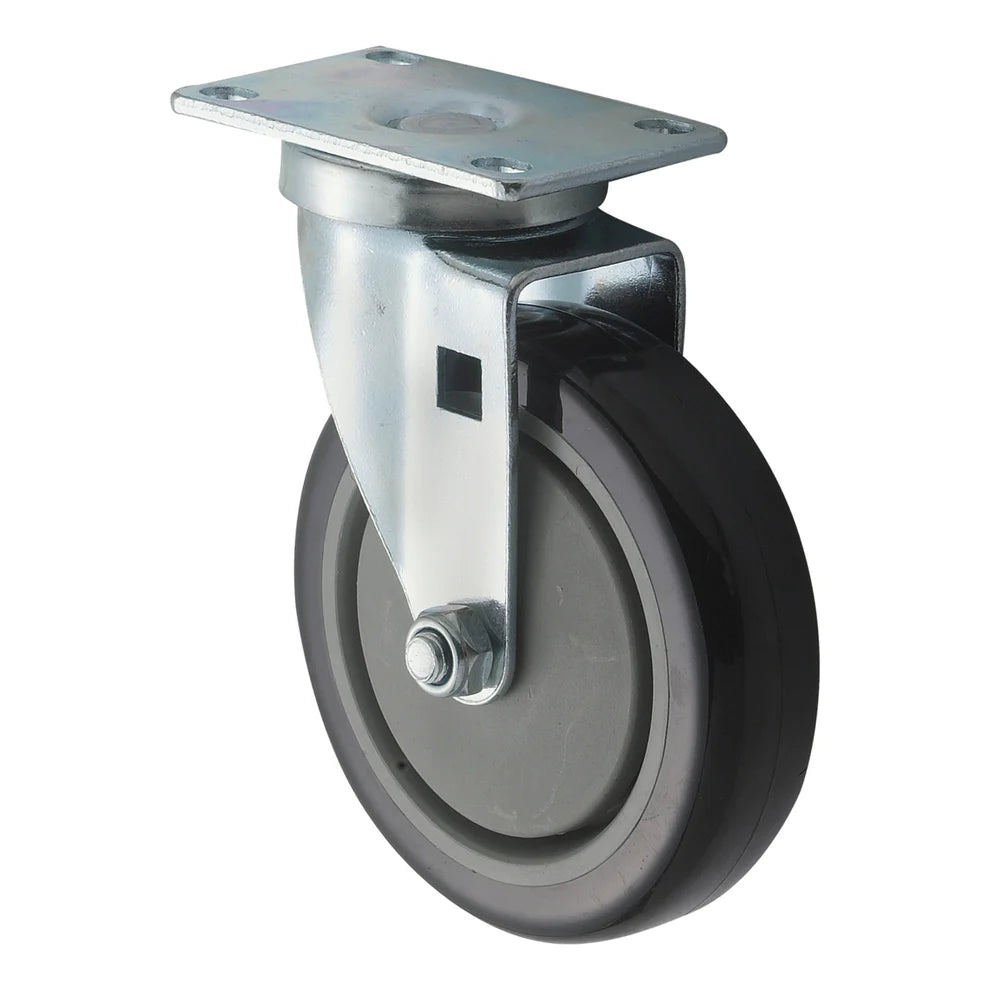 Winco CT-23/23B, 5" Dia Casters w/Brake, 2pcs, Universal Plate