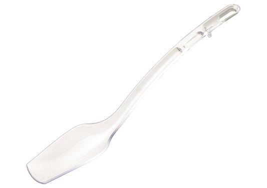 Winco CVBS-10C-10R 3/4oz Clear/Black/Red PC Curve Buffet Spoon
