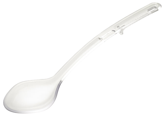 Winco CVSS-13K to CVPS-15K 13 & 15" Clear/Black/Red Perforated and Solid PC Curve Serving Spoon