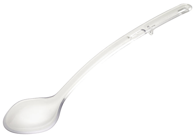 Winco CVSS-13K to CVPS-15K 13 & 15" Clear/Black/Red Perforated and Solid PC Curve Serving Spoon