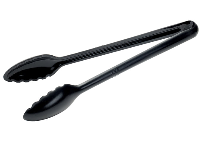 Winco CVST-12C to CVST-9R 12", 6 & 9" Clear/Black/Red PC Curve Serving Tong