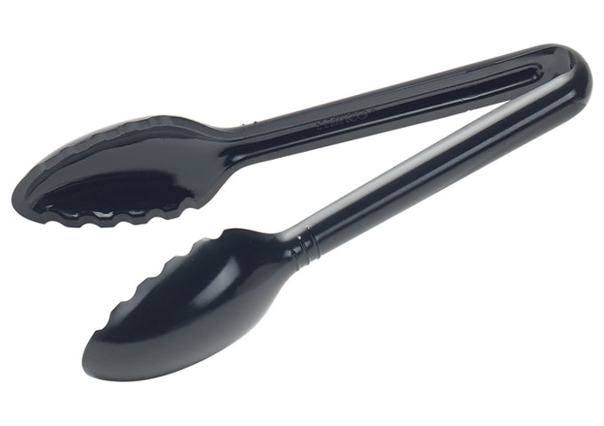 Winco CVST-12C to CVST-9R 12", 6 & 9" Clear/Black/Red PC Curve Serving Tong