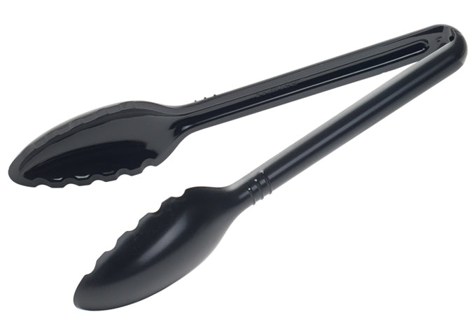 Winco CVST-12C to CVST-9R 12", 6 & 9" Clear/Black/Red PC Curve Serving Tong