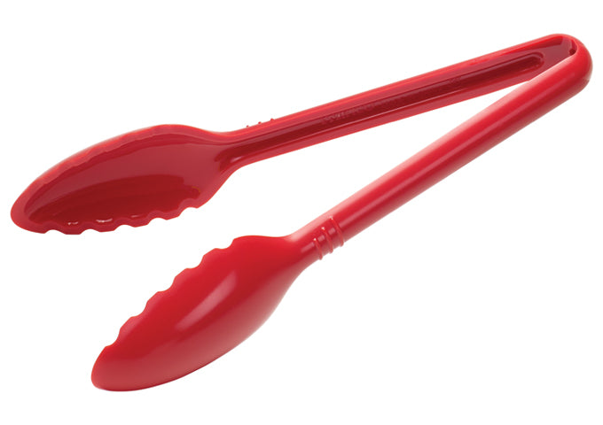 Winco CVST-12C to CVST-9R 12", 6 & 9" Clear/Black/Red PC Curve Serving Tong