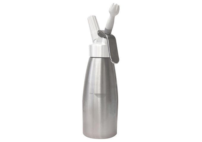 Winco CW-A05 1 Pint 3" Dia x 12" H Aluminum Whip Cream Dispenser