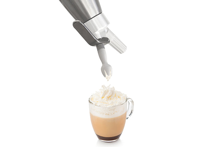 Winco CW-A05 1 Pint 3" Dia x 12" H Aluminum Whip Cream Dispenser