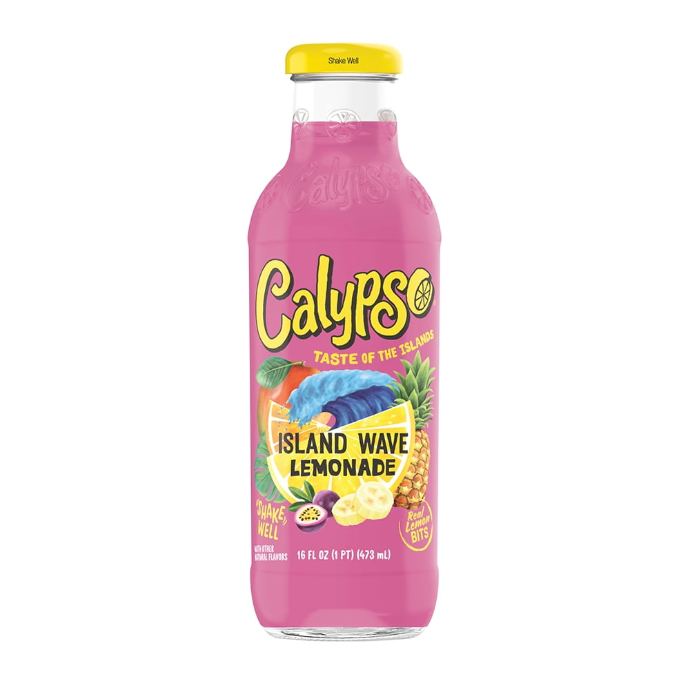 Calypso Island Wave Lemonade 16oz glass bottles