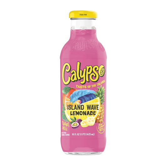 Calypso Island Wave Lemonade 16oz glass bottles