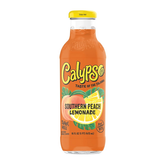 Calypso Southern Peach Lemonade 16oz glass bottles