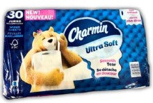 Charmin Ultra Soft Toilet Paper jumbo roll with 200 soft, cushiony sheets