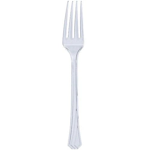 Clear plastic cutlery with forks, knives, soup spoons, and teaspoons. Durable, disposable, and stylish—perfect for parties, weddings, picnics, and events. Ideal for easy and hassle-free dining.
