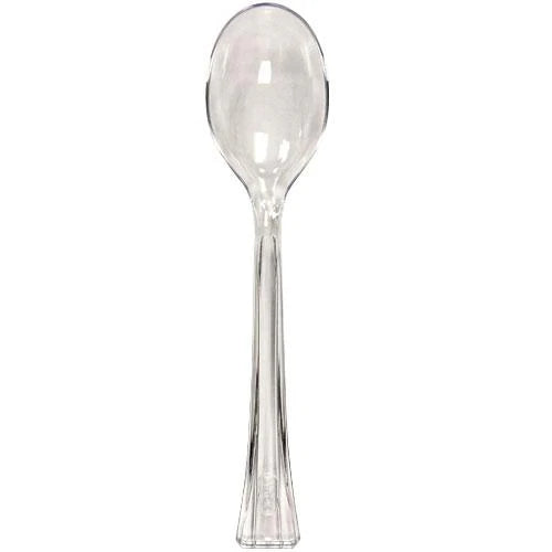 Soup Spoon Bag with high-quality disposable spoons in Clear, Silver, Pearl, Gold, and Sahara—ideal for events, catering, and parties with durable, stylish, and food-safe design.