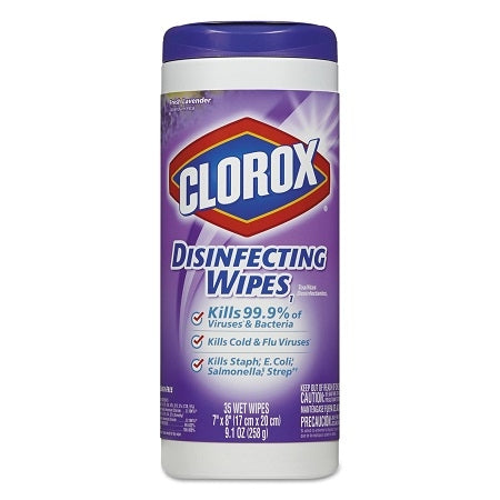 Clorox Disinfecting Wipes Lavender Scent Kills Germs Cleans 35 Count
