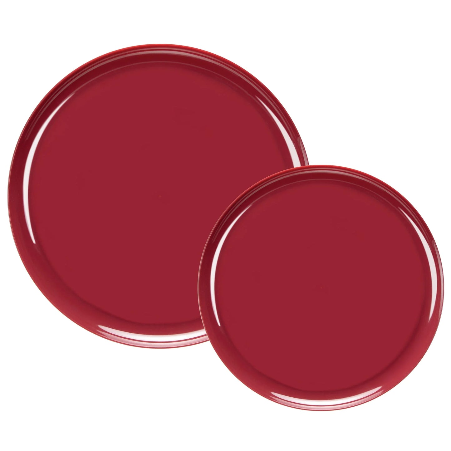 Stylish Bespoke Combo Plates set in navy, cranberry, black, and white colors, featuring a 10.6-inch and 8.6-inch plate design ideal for elegant dining, events, and special occasions.
