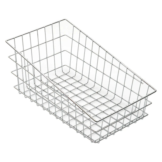 Winco DB-1911, 18-1/2"x11"x 8", Wire, Slanted Top Bagel/Pastry Basket