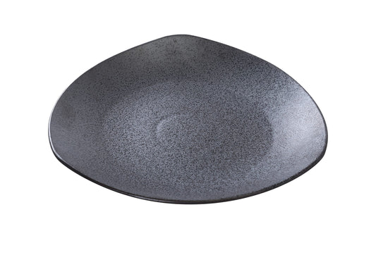 Yanco Triangle Plate DB-212 offers a modern and stylish presentation for a variety of dishes. Crafted from durable porcelain with a sleek matte black glaze, its unique triangular shape enhances the visual appeal of salads, desserts, and small entrées. Designed for both casual and upscale dining, this plate combines elegance with practicality. It is microwave-safe for easy reheating and dishwasher-safe for effortless cleaning, making it a reliable choice for restaurants, hotels, and catering services.