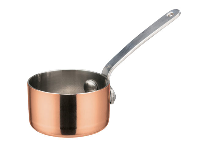 Winco DCWA-201C to 205C 2–4.4" Copper Plated Mini Saucepans