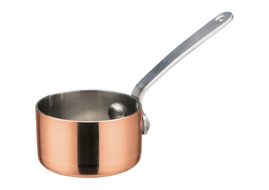 Winco DCWA-201C to 205C 2–4.4" Copper Plated Mini Saucepans