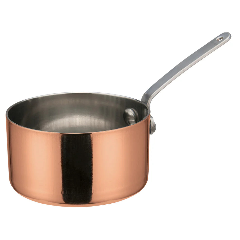 Winco DCWA-201C to 205C 2–4.4" Copper Plated Mini Saucepans