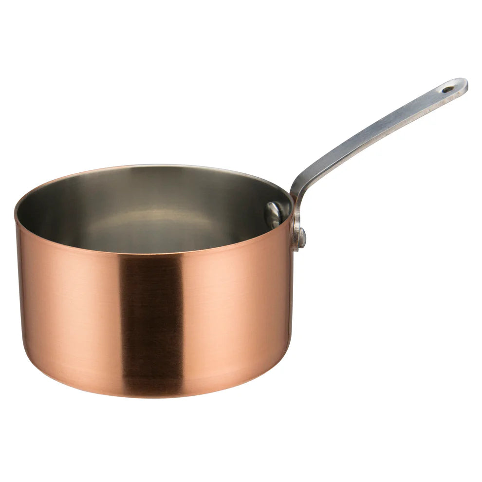 Winco DCWA-201C to 205C 2–4.4" Copper Plated Mini Saucepans