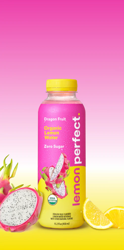 15.2oz Lemon Perfect Dragon Fruit Mango Flavored Water Drink