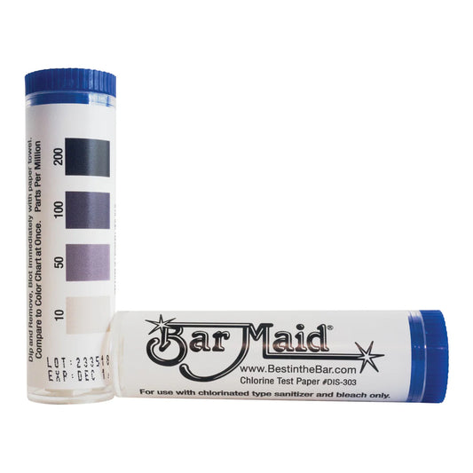 Winco DIS-303, 100 Strips Per Vial Bar Maid Chlorine Test Strips
