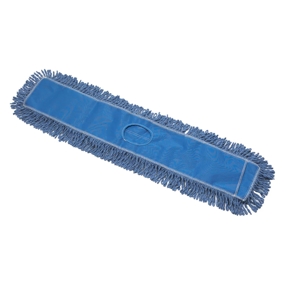 Winco DMB-24H/36H, 24&36" Blue Cotton Blend Dust Mop Refill, EA