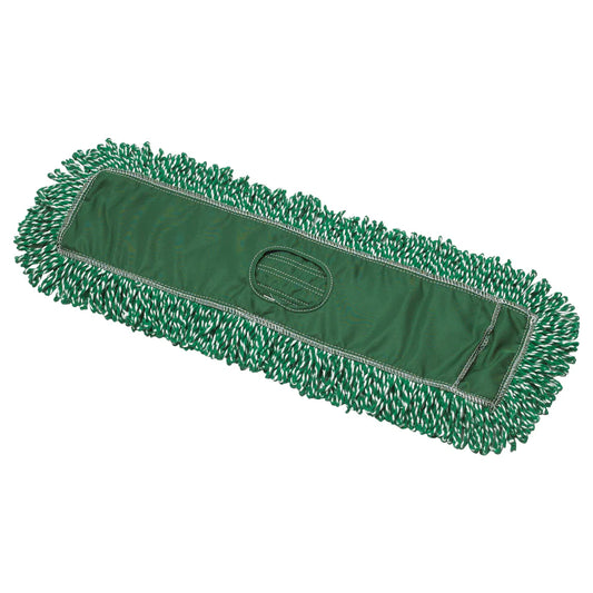 Winco DMM-24H/36H, 24&36" Green Microfiber Blend Dust Mop Refill, EA