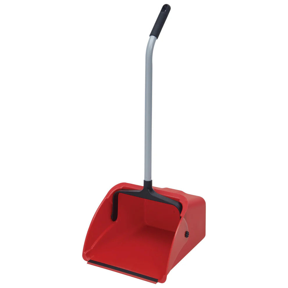 Winco DP-14R, 13-5/8" x 14" x 8-7/8"D Red Jumbo Lobby Dust Pan