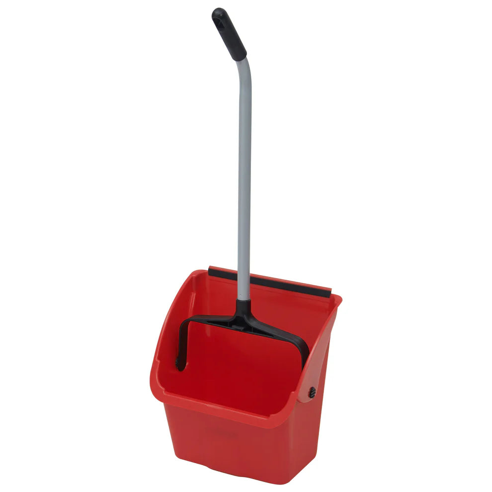 Winco DP-14R, 13-5/8" x 14" x 8-7/8"D Red Jumbo Lobby Dust Pan