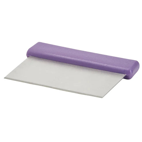 Winco DSC-2P, S/S Blade, Purple PP Hdl, Allergen Free Dough Scraper