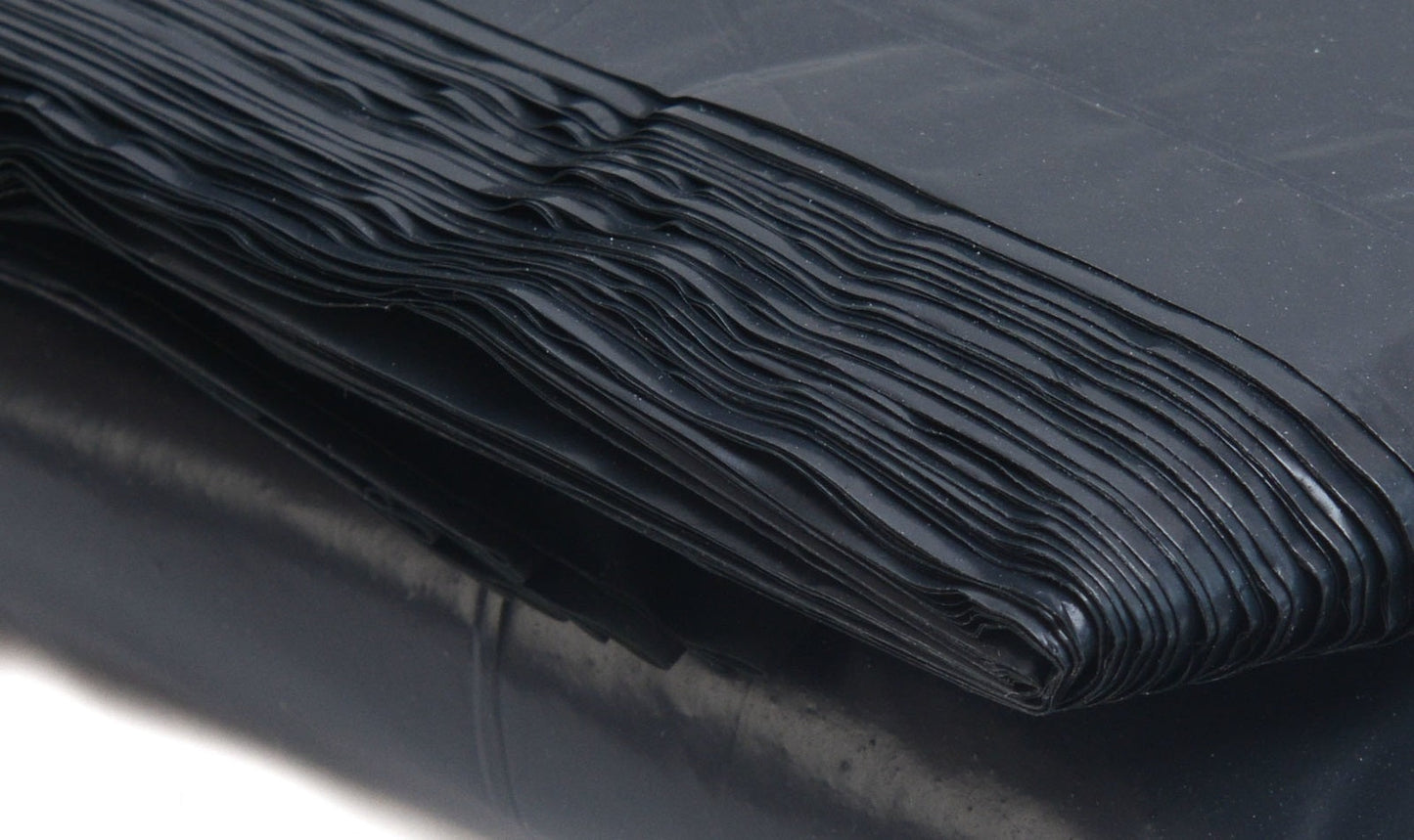 Black Strong Wastebasket Receptacle Liner Heavy Duty Garbage Trash Bags (13, 30, 39, 46, 58 Gallon)