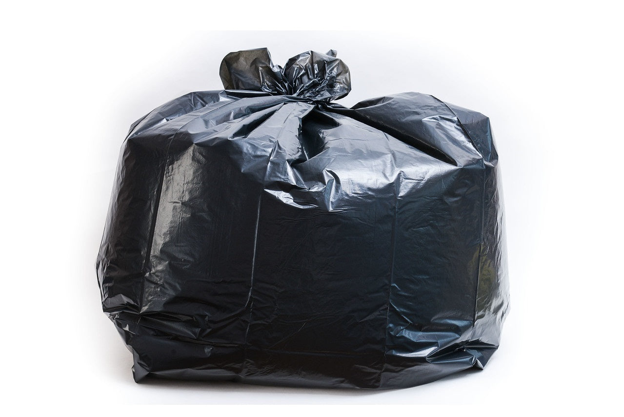 Black Strong Wastebasket Receptacle Liner Heavy Duty Garbage Trash Bags (13, 30, 39, 46, 58 Gallon)
