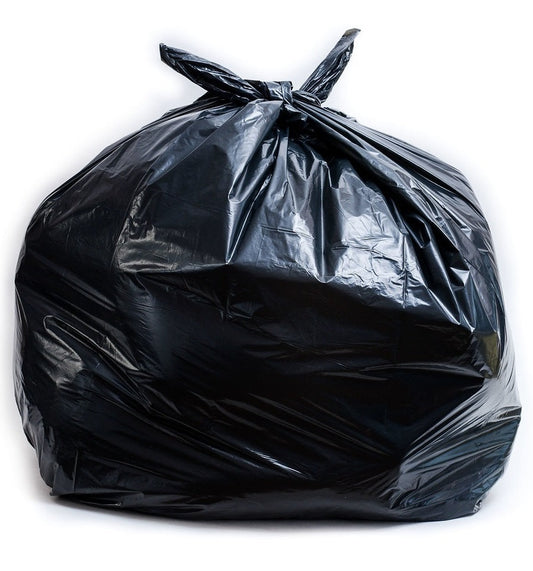 Black Strong Wastebasket Receptacle Liner Heavy Duty Garbage Trash Bags (13, 30, 39, 46, 58 Gallon)