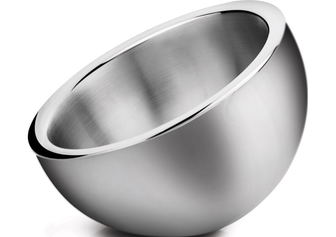 Winco DWAB-L/S, 1-1/2 & 2-1/4qt SS Double Wall Insulated Angled Display Bowl
