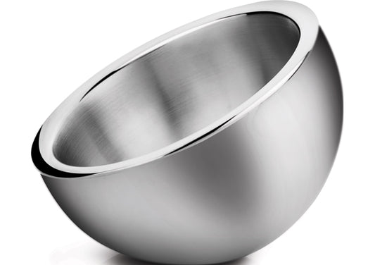 Winco DWAB-L/S, 1-1/2 & 2-1/4qt SS Double Wall Insulated Angled Display Bowl