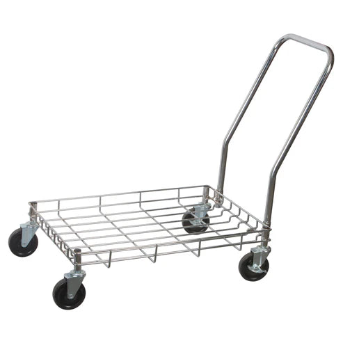 Winco DWR-2617, 26.75"L x 17.75"W x 2.375"H Wire Dolly for Dough Boxes