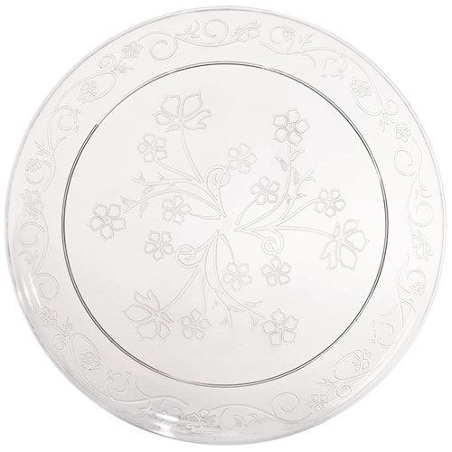 D'Vine Clear Plastic Plate – Elegant Disposable Dinnerware