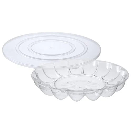 Deviled Egg Tray with Lid – Durable plastic serving platter for deviled eggs and appetizers. Perfect for parties, catering, and events. Clear design, secure fit, lightweight, and easy to clean.